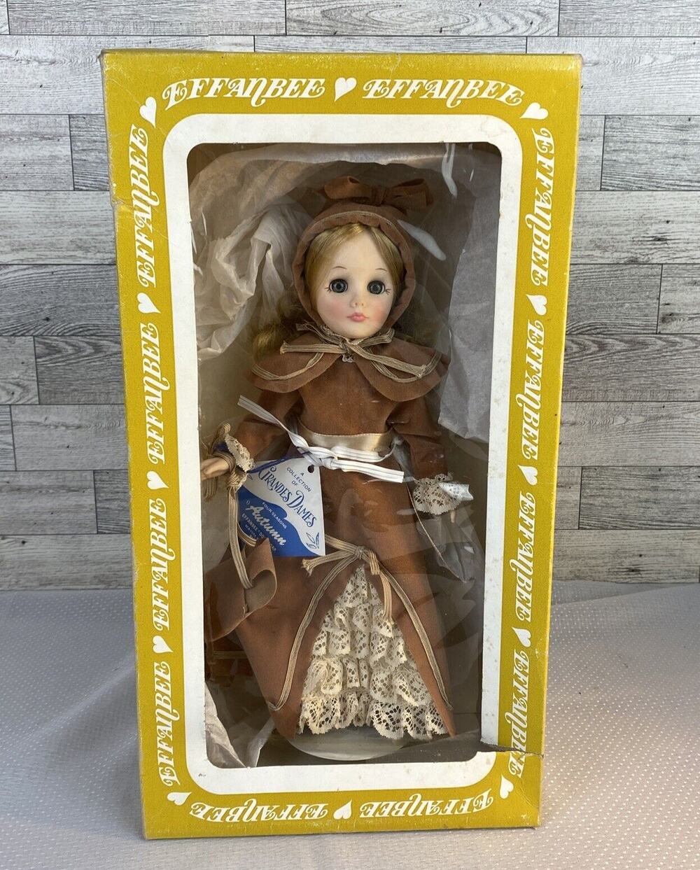 NEW Vintage 1976 EFFANBEE Doll Grandes Dames Four Seasons "AUTUMN" With Box